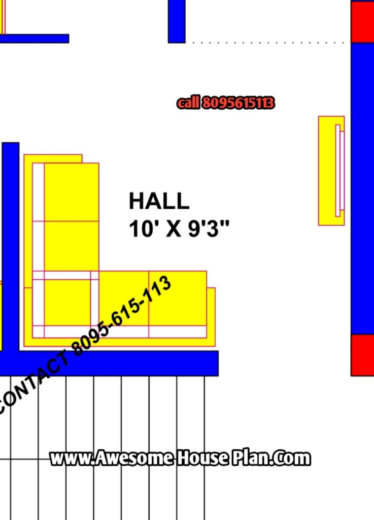 standard size of hall
under 5 lakh low budget ground floor house plan