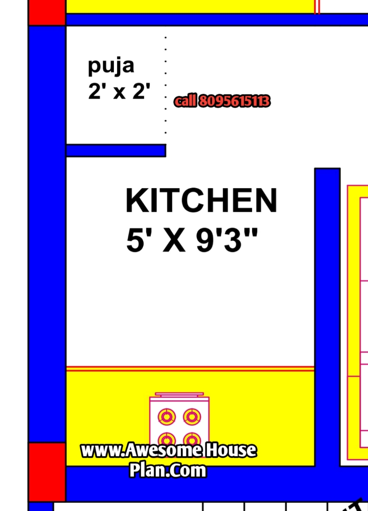 kitchen room size