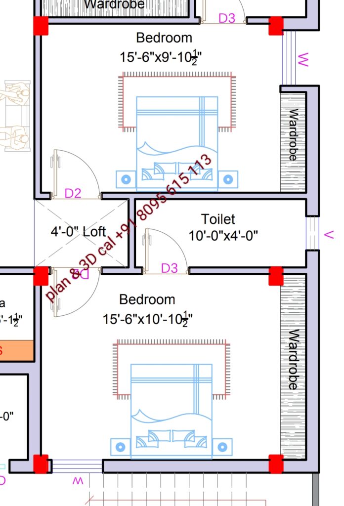 size of 1st bedroom